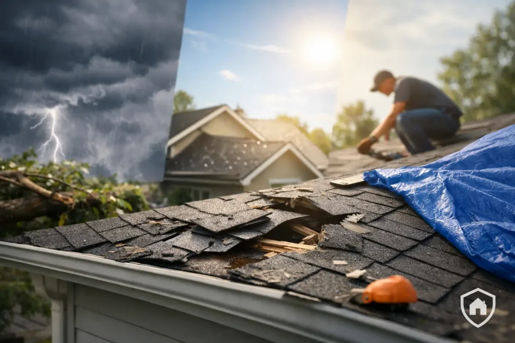 Roof Storm Damage Timeline After a Storm