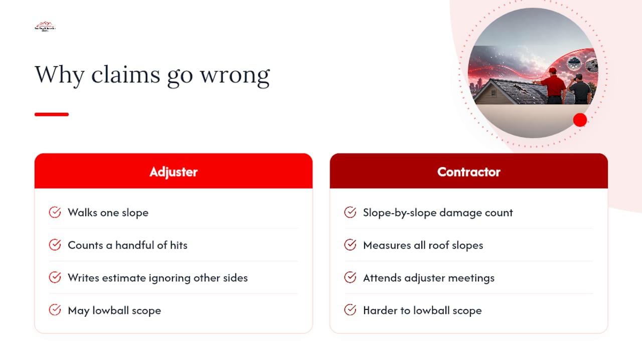 A Local Roofer's Take On Where Hail Claims Go Wrong — overview diagram