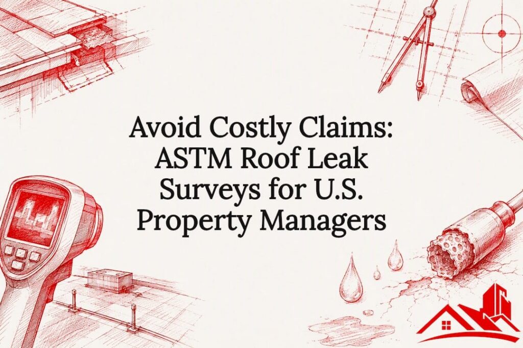 ASTM roof leak survey title card