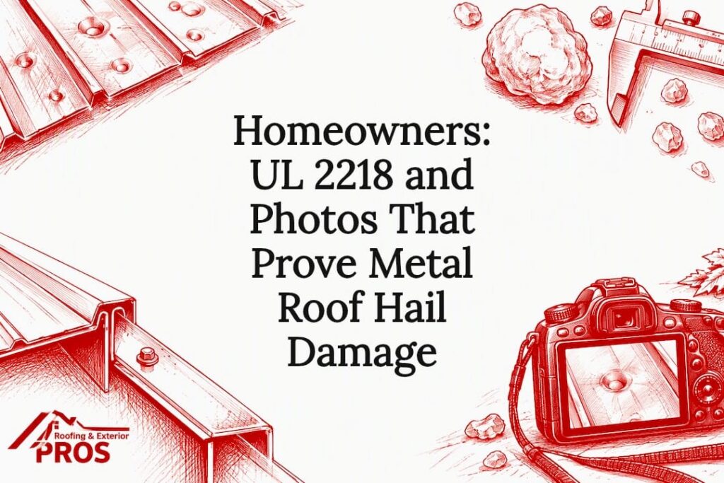 Metal roof hail damage title card