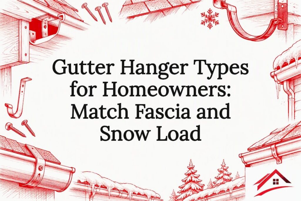 Gutter hanger sketches framing the article title